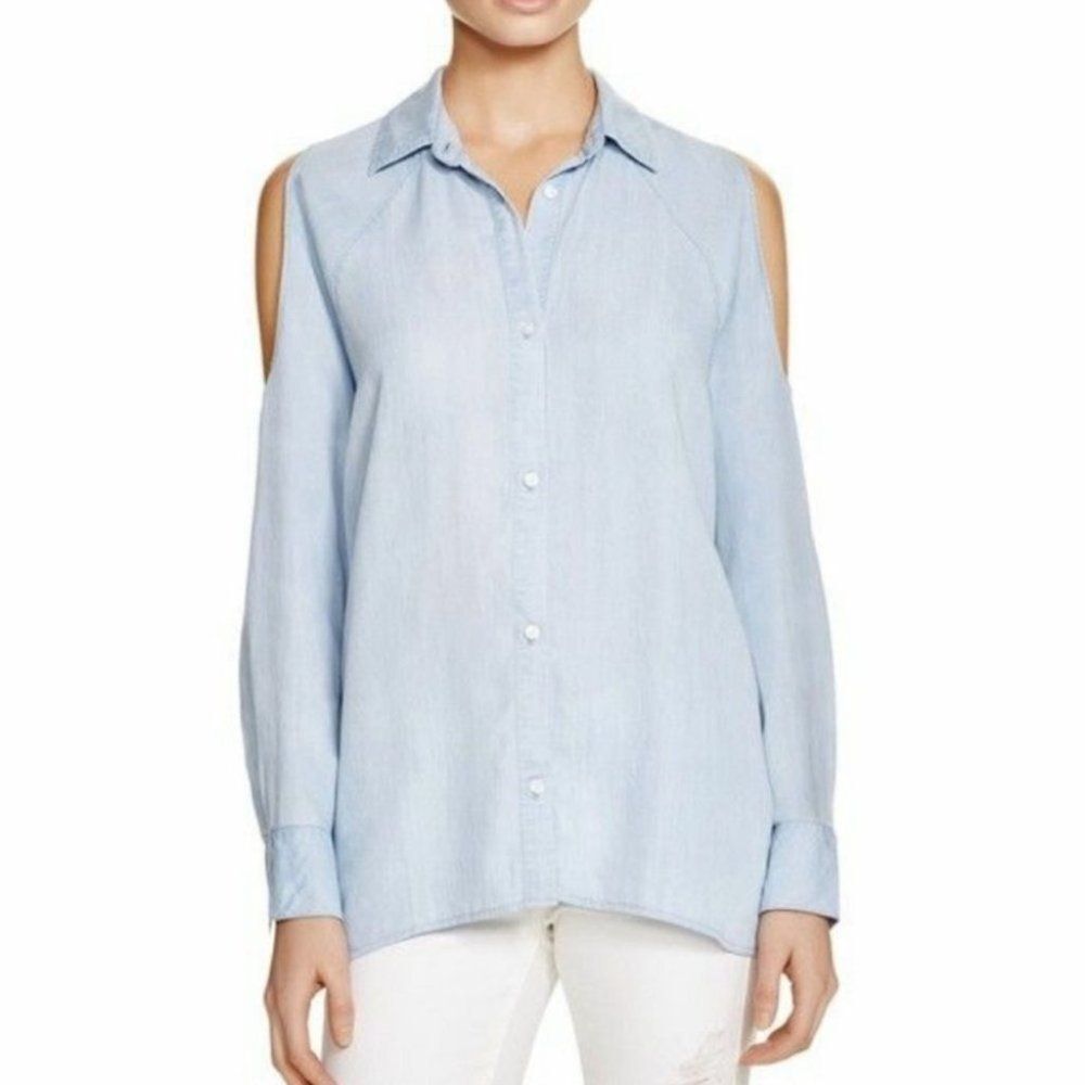Rails Lana Light Vintage Wash Chambray Open Shoul… - image 1
